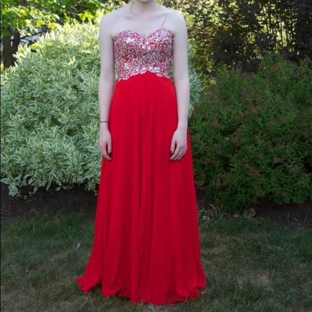 Red Prom Dress - Picture 2 of 5